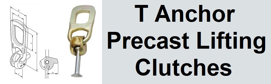 T Anchor Precast Lifting Clutches